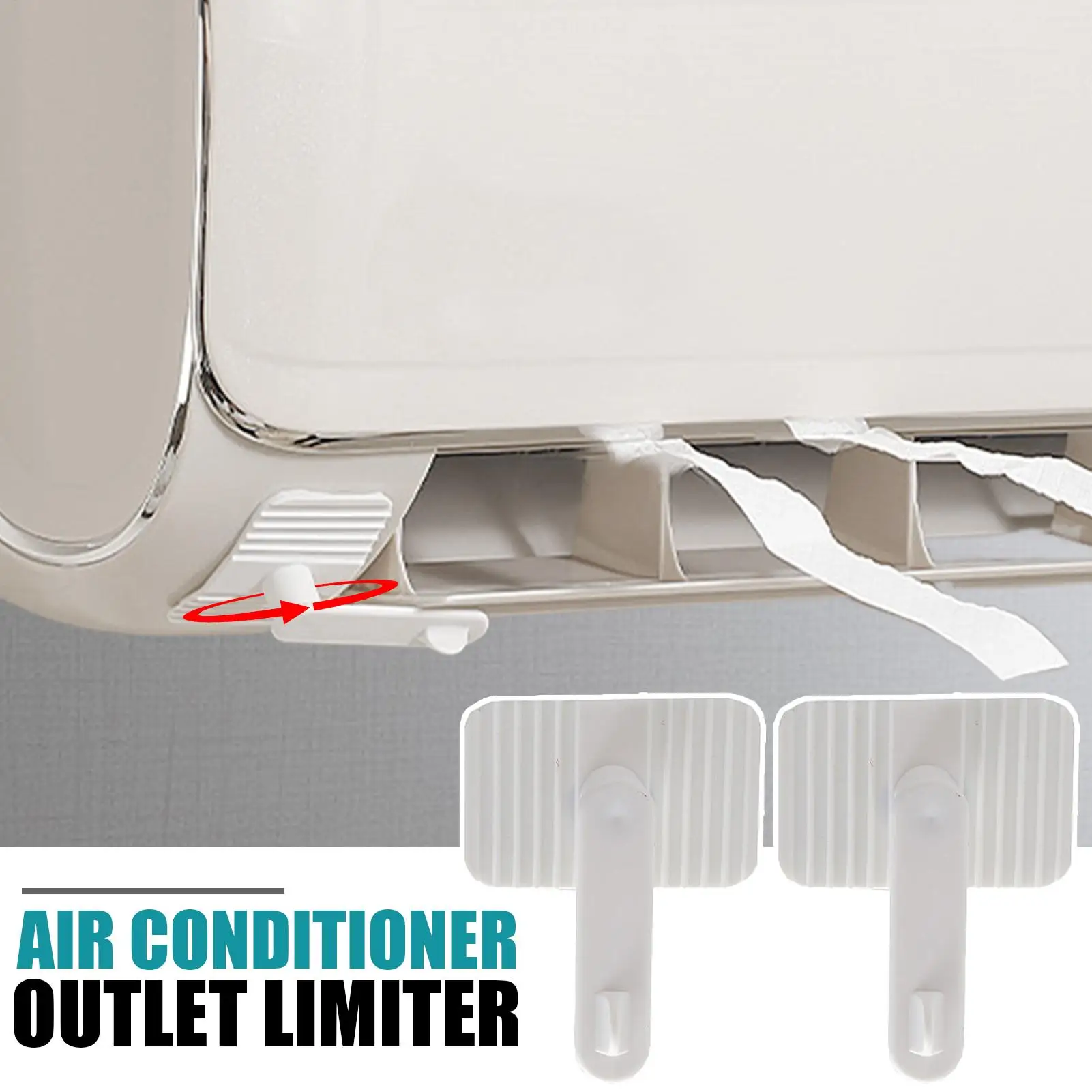 

Дефлектор вентиляционного отверстия кондиционера, 2 шт., регулируемый дефлектор вентиляционного отверстия HVAC, вращение на 360 градусов, система охлаждения с пряжкой HVAC Redirect