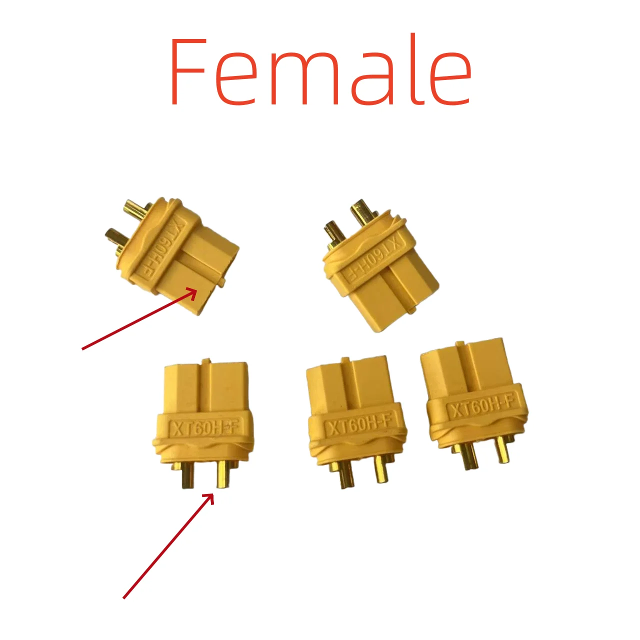 

5-pack/ 10 pack XT60H plug male+female+black sheath connector gold-plated banana plug model airplane electronic governor