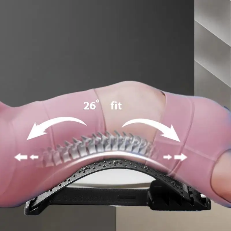 

1PC Lumbar Back Soothing Device Stretch Lumbar Spine Relieve Nerve Compression Magnetic Massage Lumbar Vertebrae Back Corrector
