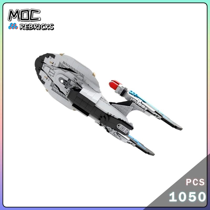

Space Movie Series MOC USS Enterprise NCC-1701-F Building Blocks Space Fighter Advanced Model Technology Bricks Educational Toys