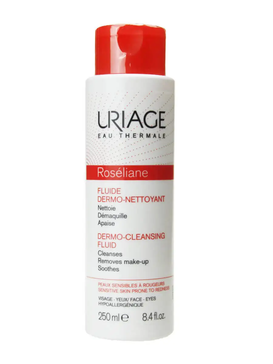 Uriage roseliane fluid dermo cleanser 250 ml-special reactive skins. Face and eyes