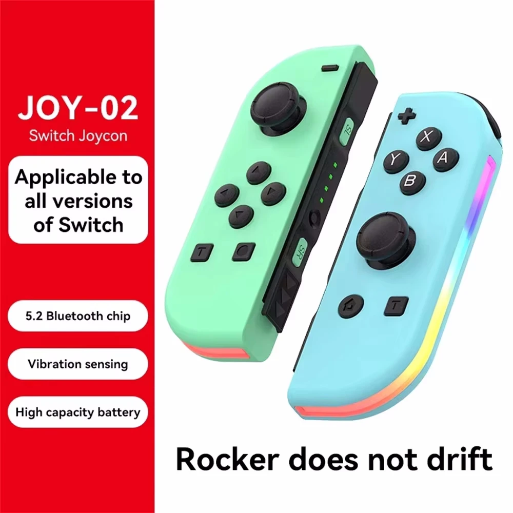 

Контроллер Joycon для Switch/Lite/OLED с функцией пробуждения, замена оригинального контроллера, с двойной вибрацией и поддержкой Sword