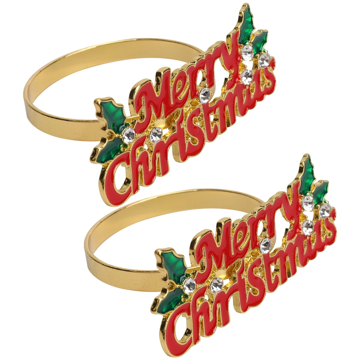 

Alloy Napkin Ring Reusable Smooth Clasp Elegant Table Decor For Weddings Parties Banquet Daily Meals Christmas nament