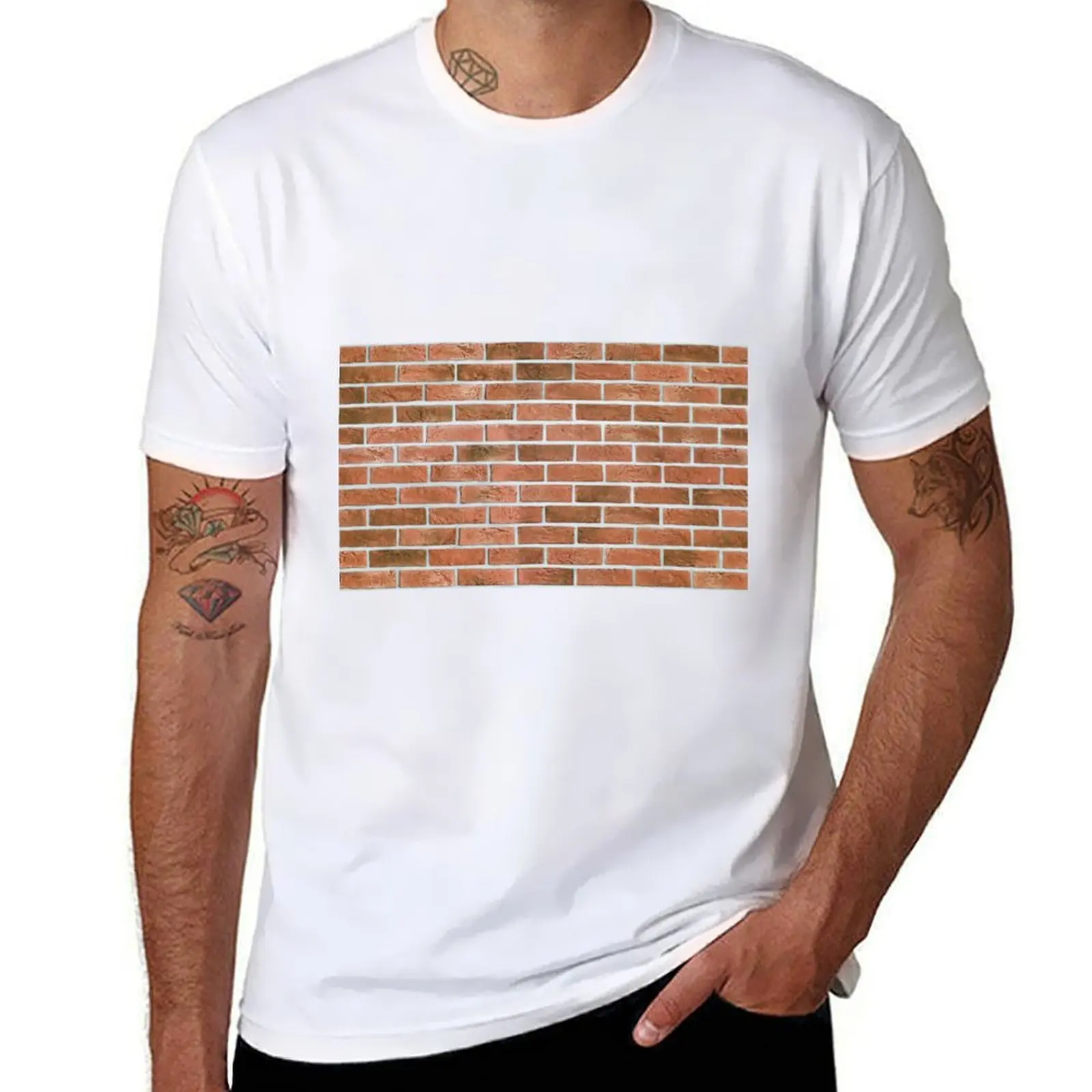 

t Bricks humor T-Shirt casual t shirt dark shirts funny man