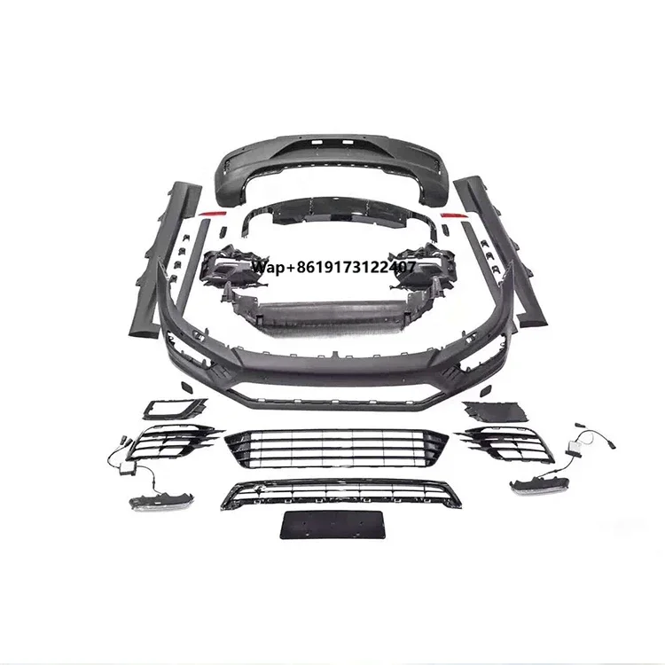 Car Bumpers For Scirocco Upgrade R-line Body Kits Front Car Bumper Auto Grill Side Skirt Rear Diffuser