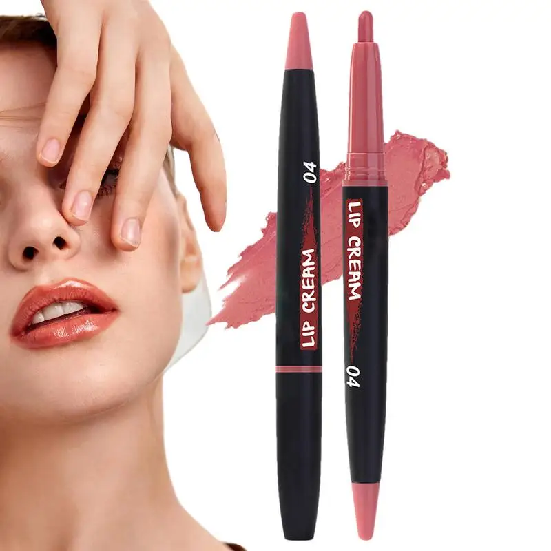 Waterproof Matte Lipliner Nude Brown Red Contour Tint Lipstick Lasting Non-stick Cup Lip Liner Lips Makeup Cosmetic Beauty Care