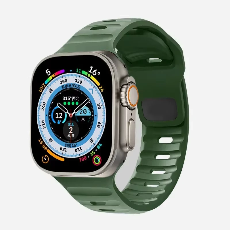 Silikonarmband für Apple Watch Band Ultra 3 49 mm 44 mm 45 mm 42 mm 41 42 mm 46 mm Sportuhrenarmband Iwatch Serie 11/10/9/8/se Armband – Detail 6
