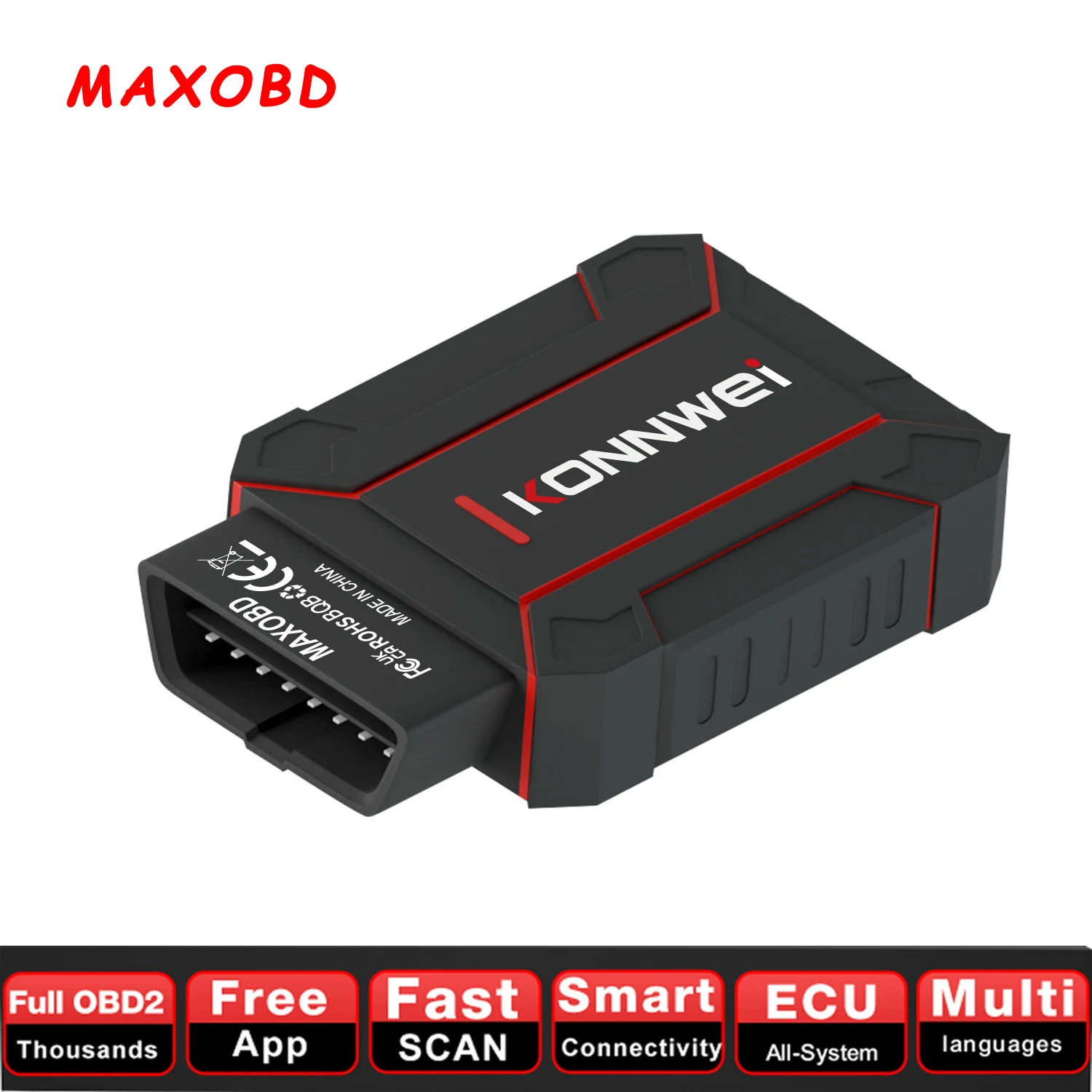 

2025 MAXOBD Full System Scanner Blue-tooth 5.0 Code Read Engine for Android and IOS for BMW Auto Diagnostic Tools