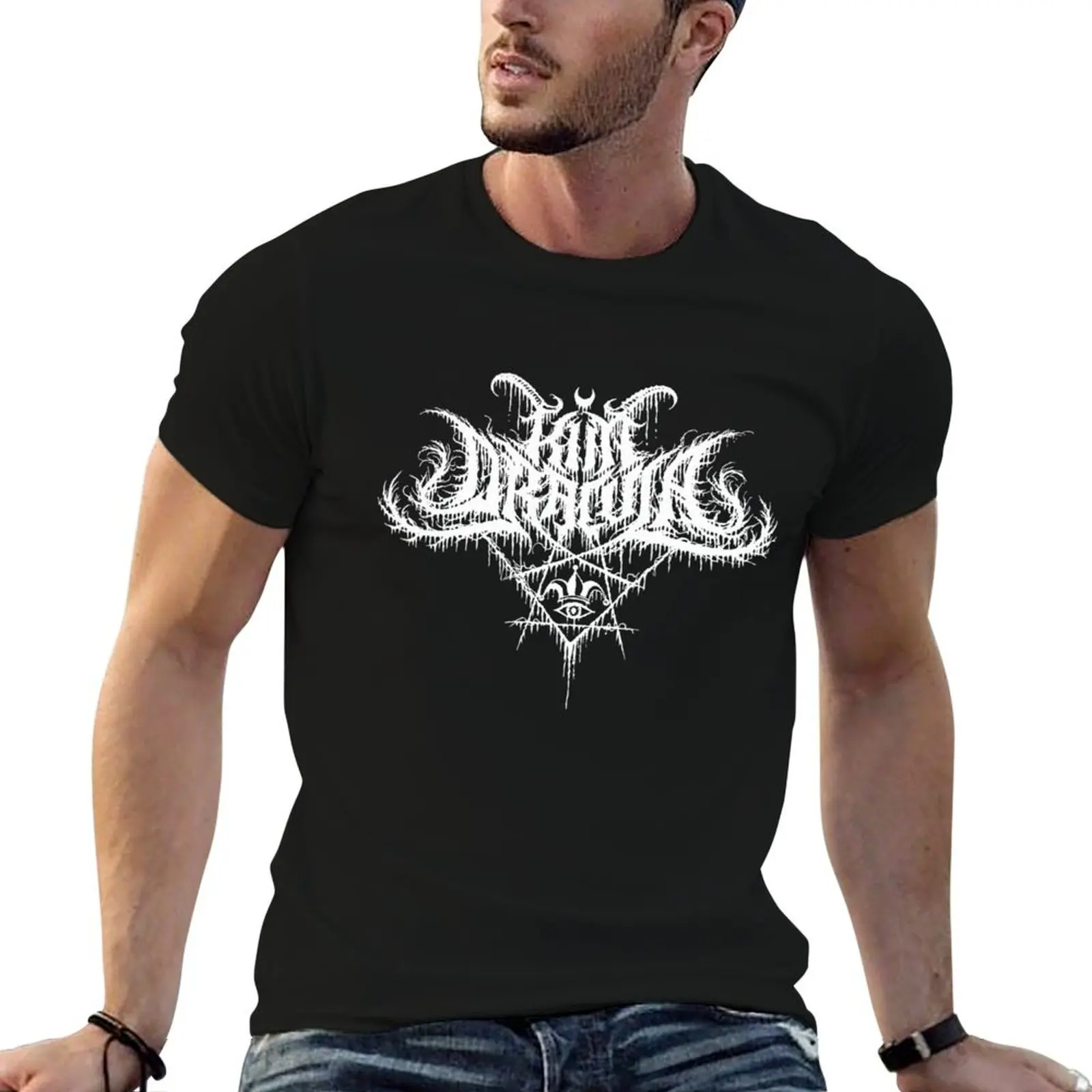 

Dracula high T-Shirt quality cotton Kim Metal tshirt shirt man anime Music t