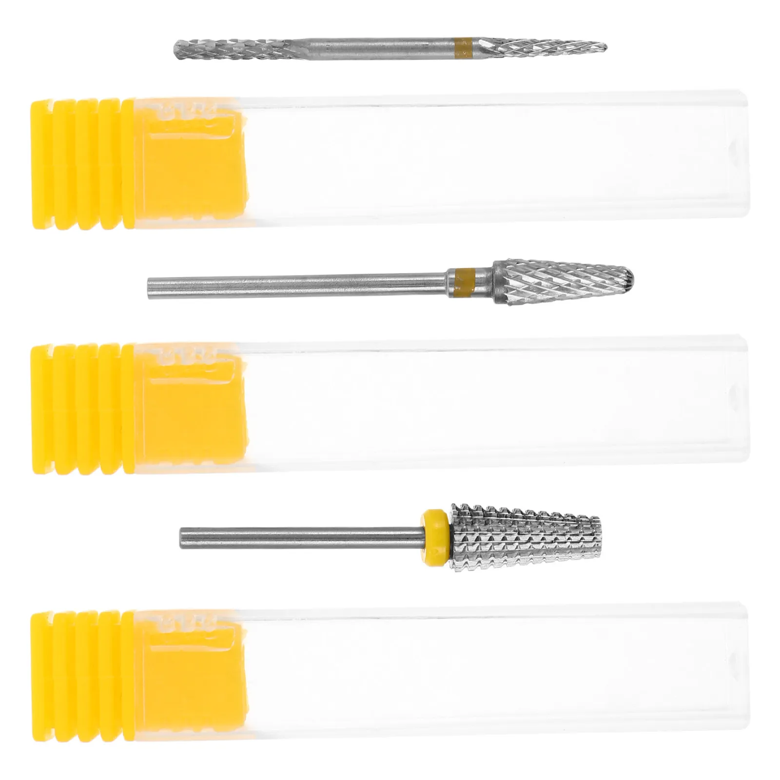 3Pcs Metal Nail Drill Bit Set Manicure Pedicure Nail Prep for Acrylic Gel Polish Removal Cuticle Cleaning Salon Home Use