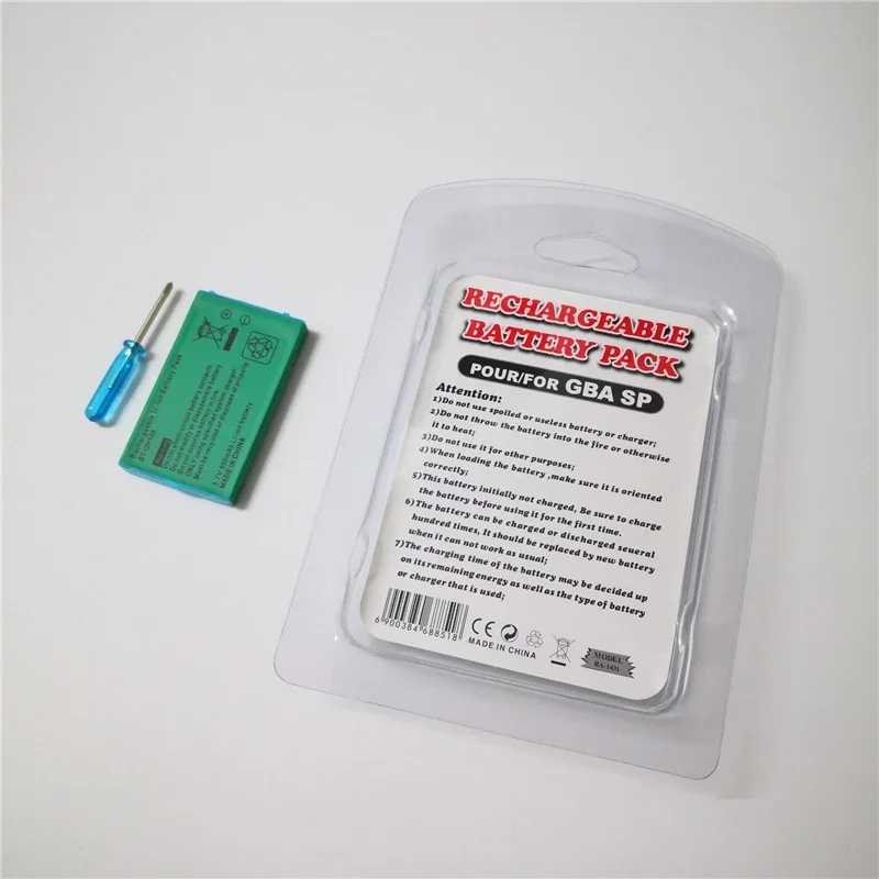 3.7 فولت 850 مللي أمبير بطارية ليثيوم أيون قابلة للشحن لنينتندو GBA SP Gameboy Advance SP بطاريات بديلة مع مفك براغي