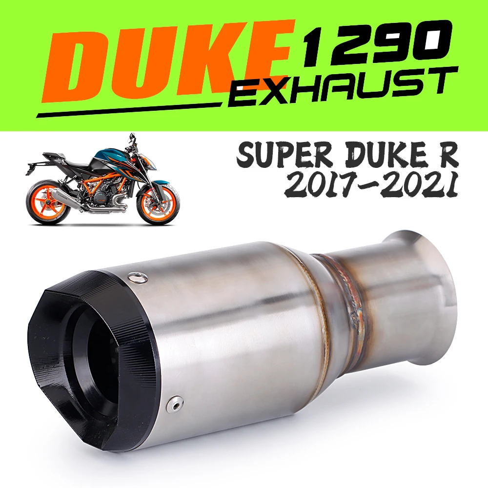 

Slip-on Motorcycle Exhaust Middle Link Pipe Muffler Moto Escape for KTM 1290 Superduke R Super Duke R 2017-2021