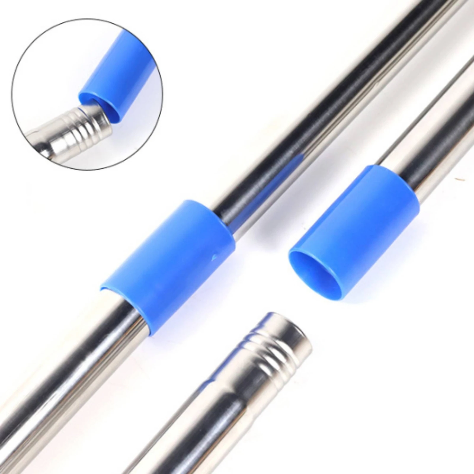 Window Cleaning Rod Silver Spliced Rod Hardware Heavy Duty for Homeowners