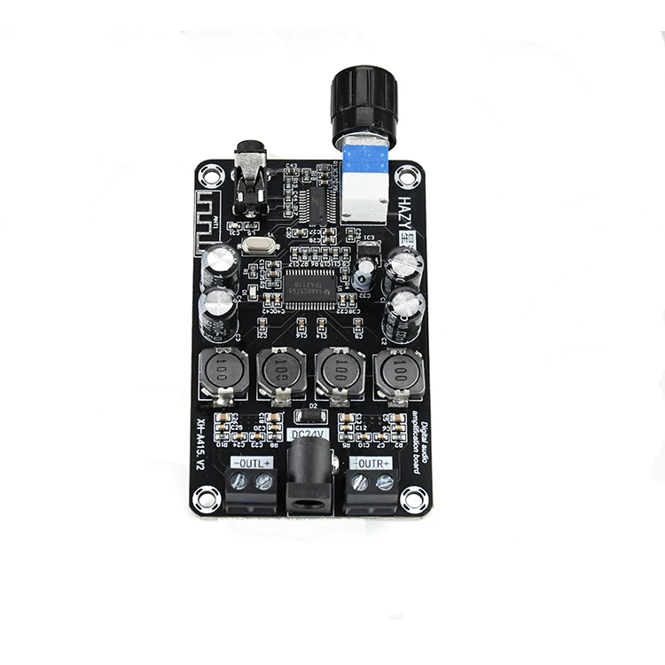 

XH-A415 Мощная регулируемая плата усилителя звука TPA3118D2 поддерживает Bluetooth 5.0, двойной высокой четкости, 50 Вт