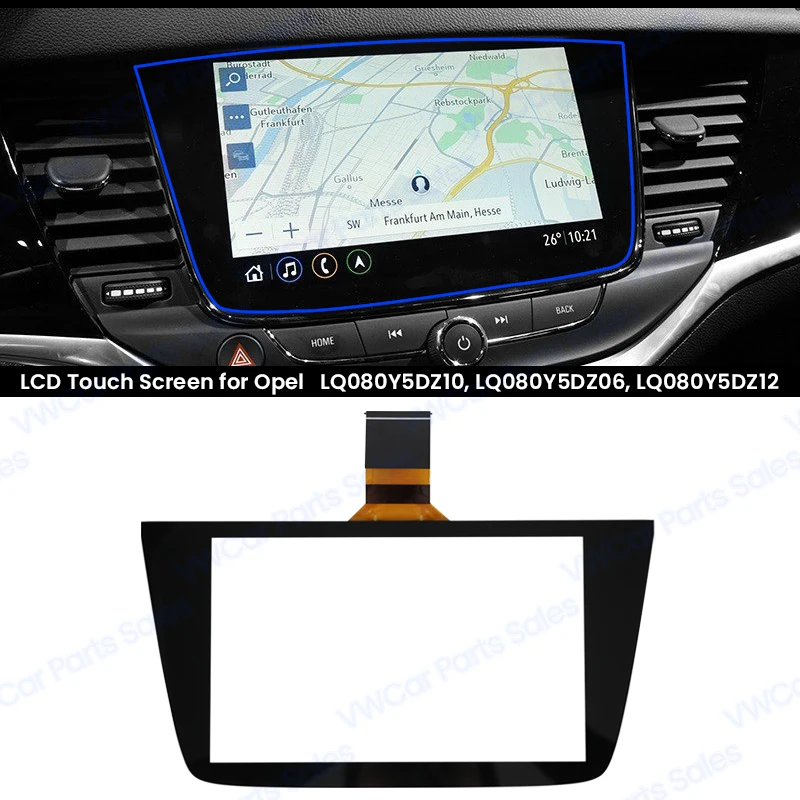 8.0 Inch Lcd Touchscreen Voor Opel Astra K Autoradio Dvd-Speler Gps Navigatie Lq080y5dz10 Lq080y5dz06