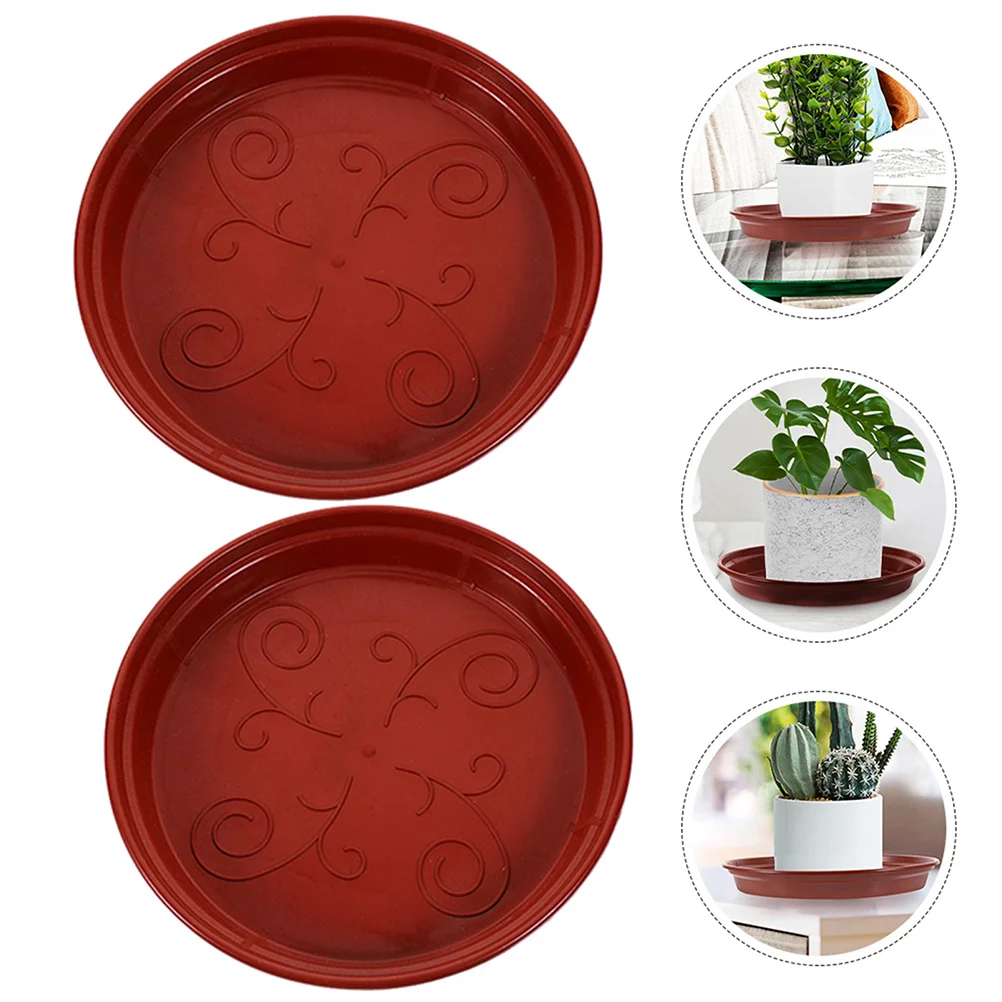 

12Pcs Flower Pot Tray Round Plant Saucer High Hardness Dustproof Plate for Balcony Window Sill Indoor Outdoor Gardening Drainage