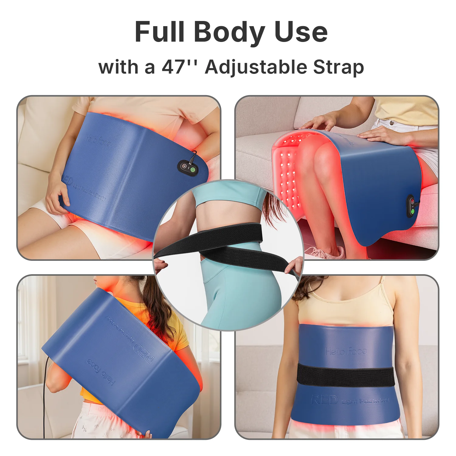 Red light hot compress care belt home LED full body large size Red light therapy electronic nursing device