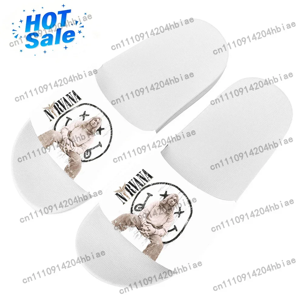 NIRVANA Flip Flops Home Slipper Men Women Teenager Family Slippers Bathroom Pool Casual Sandals Custom Shoe
