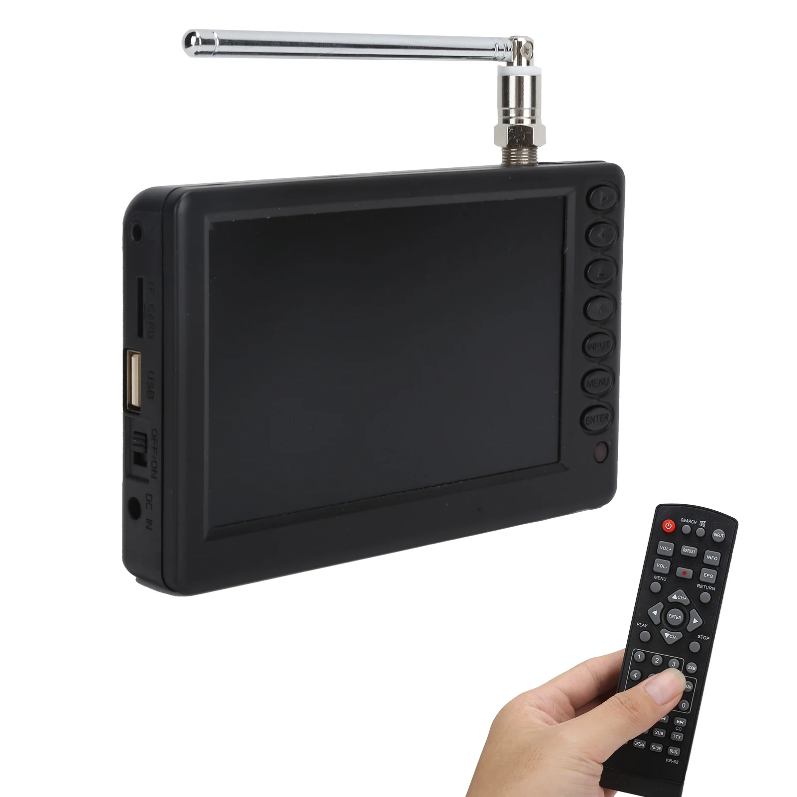 LEADSTAR Televisión digital de 5 pulgadas TV ATSC TV digital portátil para coche Camping cocina Mini TV Televisores y productos de vídeo - Image 4