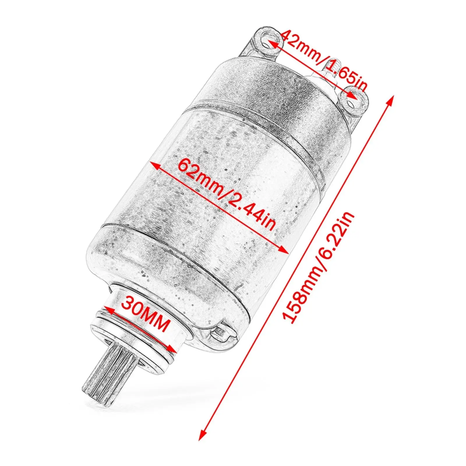 Starter Motor Compatible with KTM RC250 RC390 ABS RC Compatible with Duke 250 390 Compatible with ABS 90240001044