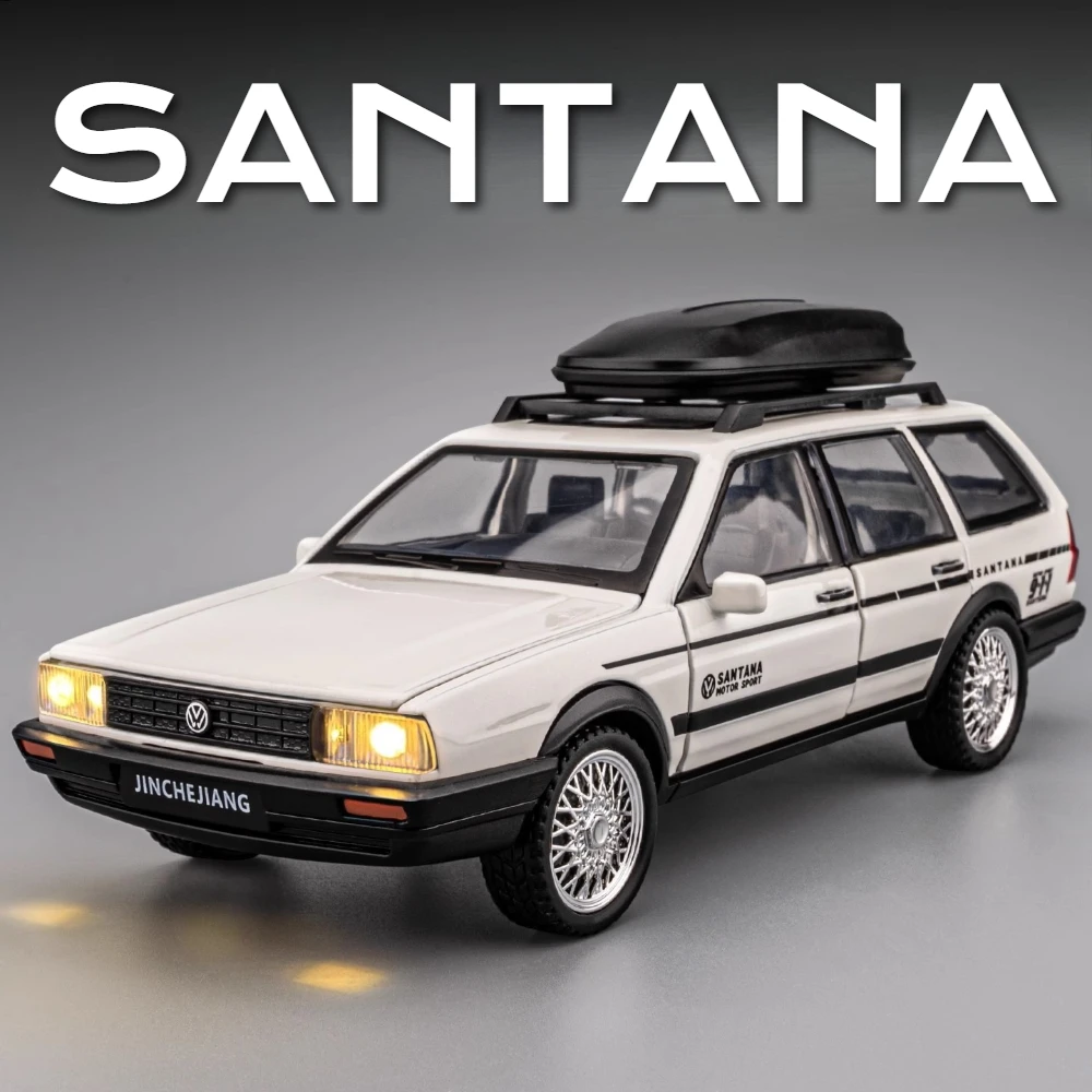 1:32 Bilancia Santana CC Modello di Auto Giocattolo Diecast In Metallo Musica Luce Tirare Indietro Simulazione Modelli di Veicoli Collezione Regali per I Ragazzi
