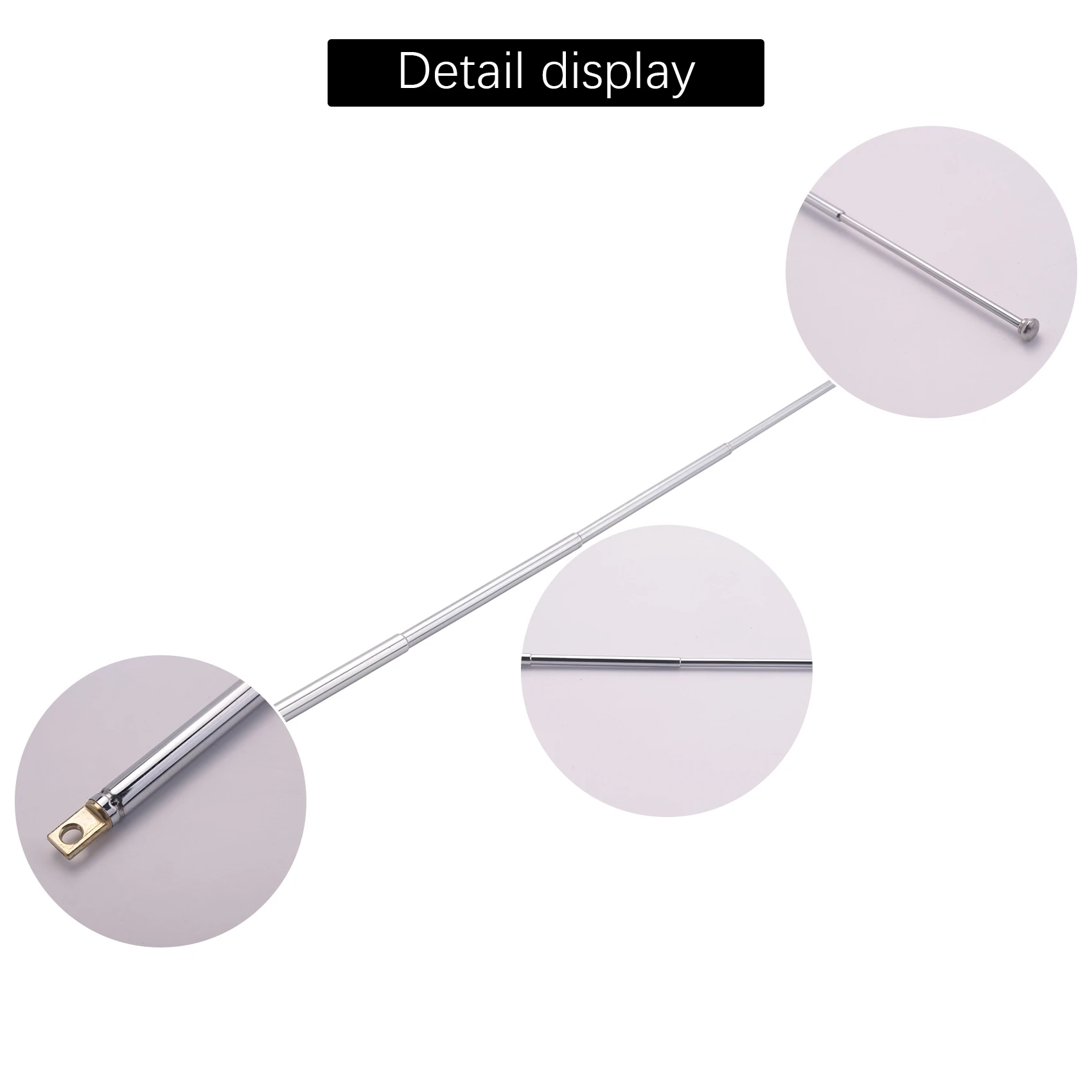 307 มม. 12 "5 ส่วน Telescopic Antenna Remote Aerial สําหรับวิทยุ FM TV SQ