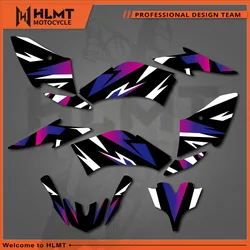 HLMT  Background Graphic Sticker Decals Kit For Yamaha Raptor 125 250 ATV 2008 2009 2010 2011 2012 2013