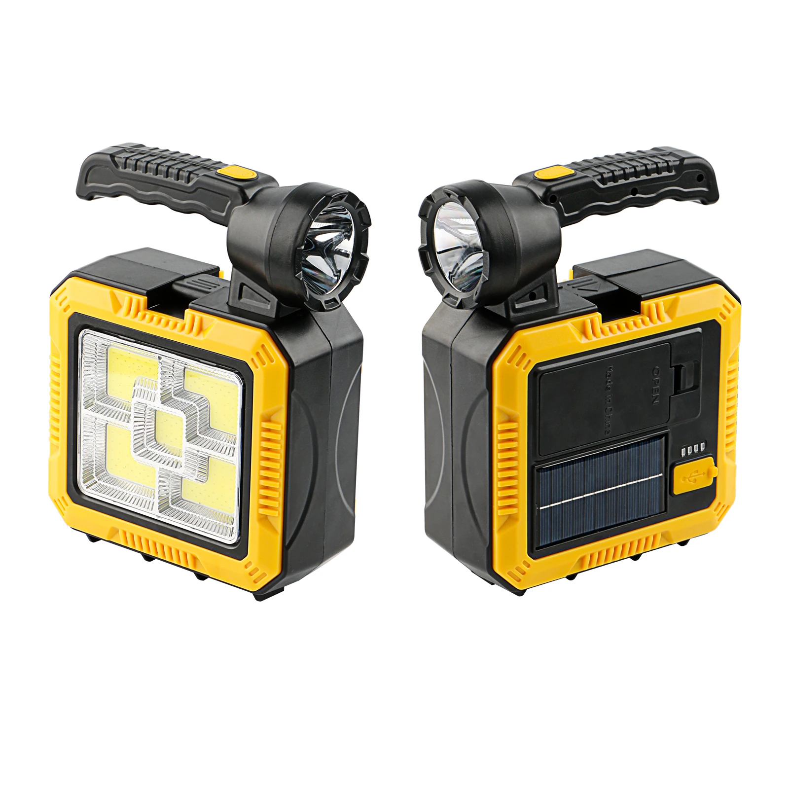 

Multifunctional Solar Rechargeable Portable Lantern with 3 Light Sources & Power Bank for Household, Outdoor Camping & Emergency