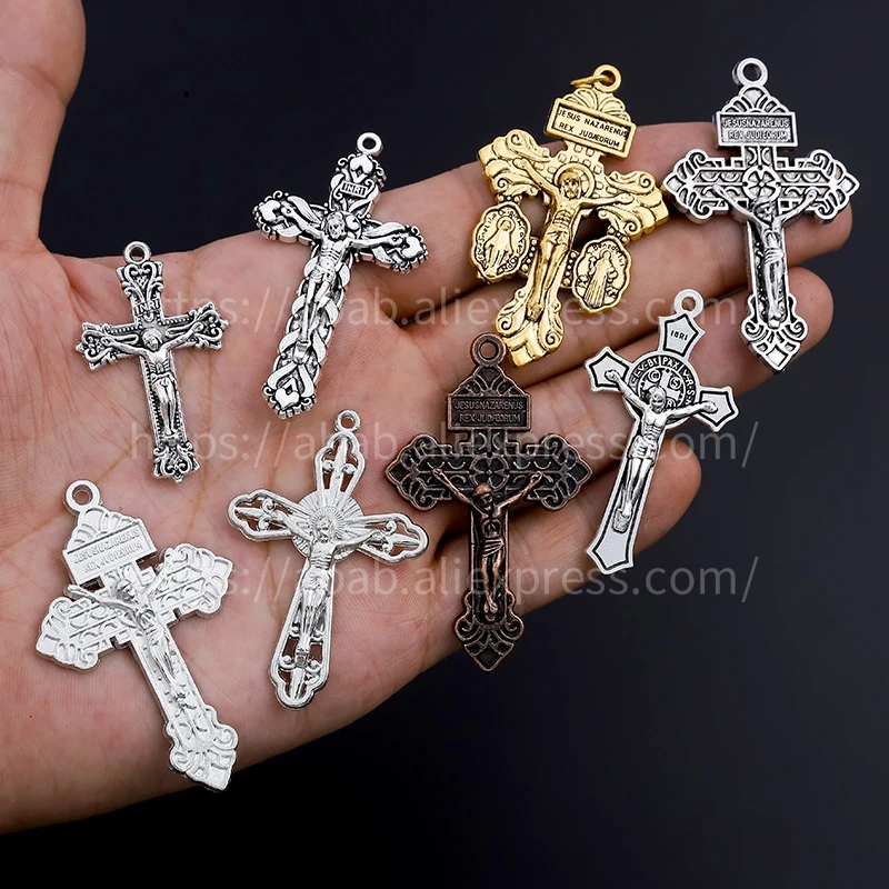 5pcs/Mary Medal, connector for the central part of the Rosary of the Virgin Mary, DIY jewelry accessories