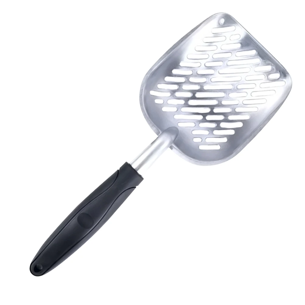 

Cat Litter Shovel Durable Aluminum Scoop Sifter Large Kitten Poop Travel Pet Supplies Corrosion Resistant Easy Multi