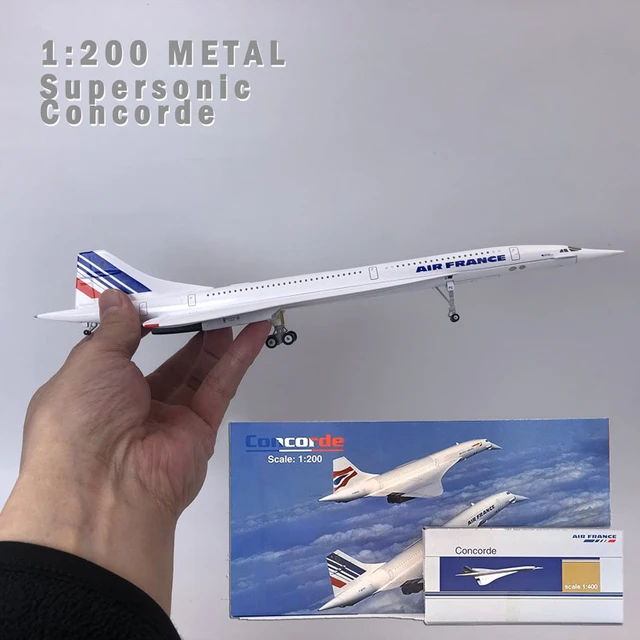 1:200コンコルド飛行機モデルエアフランス超音速旅客機静的表示30センチメートル金属ダイカストモデルおもちゃ - AliExpress