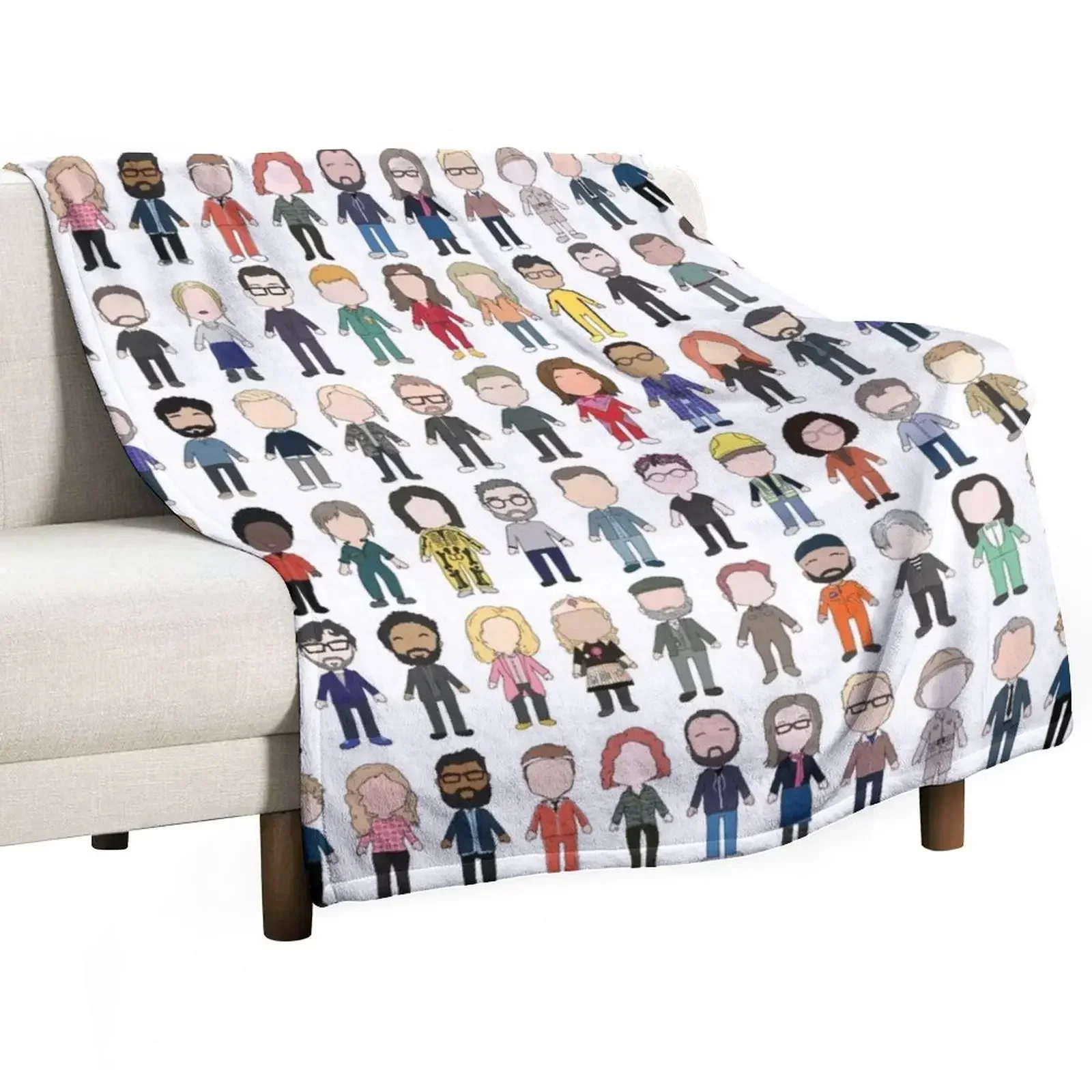 

Cast Poster Taskmaster First Ten Series Throw Blanket Soft Cute Plaid Blankets