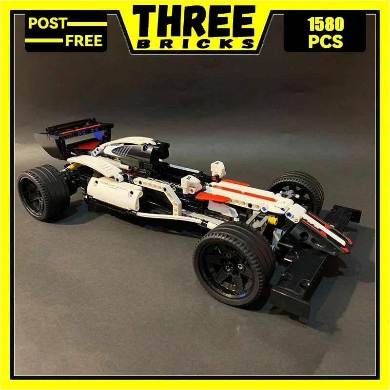 

Moc Building Blocks Classic Formula 1 Fleet Car Model Technology Bricks Vehicle Legendary Sportscar DIY Toys For Kids Childrens