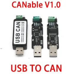 USB To CAN CANable v1 USBCAN Analyzer Adapter python-CAN Communication Software Control Pcanview Cangaroo Firmware Pcan Slcan