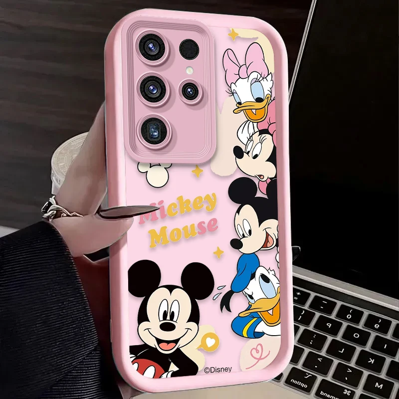 ديزني ميكي ميني حافظة ناعمة لهاتف سامسونج جالاكسي S24 S25 S23 Ultra S22 S21 Plus FE A36 A56 A26 A16 A06 A15 A25 A35 A55 5G غطاء