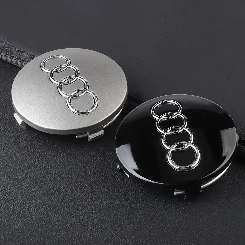 4PCS 59mm Car Styling Wheel Center Cap Hub Covers Badge For Audi A1 A2 A3 A4 A5 S C5 A3 A4 S5 S7 RS3 RS4 S3 S6 Q3 Q7 Accessories