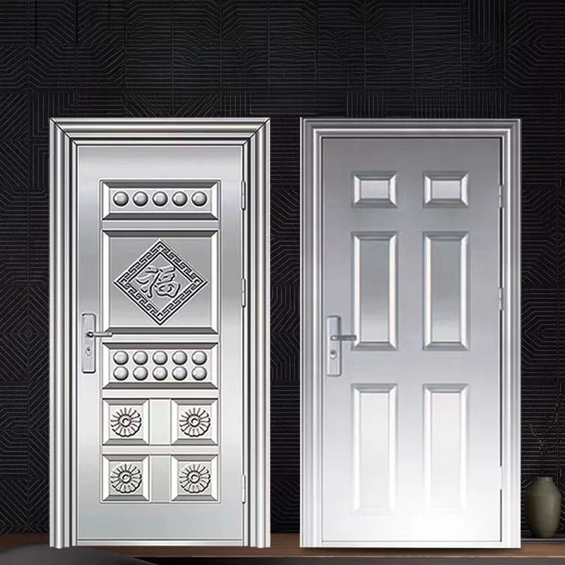 ประตูสแตนเลส 304 หนาพิเศษ ป้องกันการโจรกรรม ประตูเดี่ยว ประตูระเบียง ประตูทางเข้า