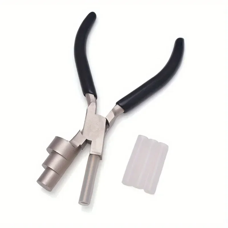 1Pc Stainless Steel Bail Making Pliers Tool for Bending and Looping Wires Jewelry Making Multi Size Durable Crimping Tool Jewelry Pliers for Wire Looping and Bending