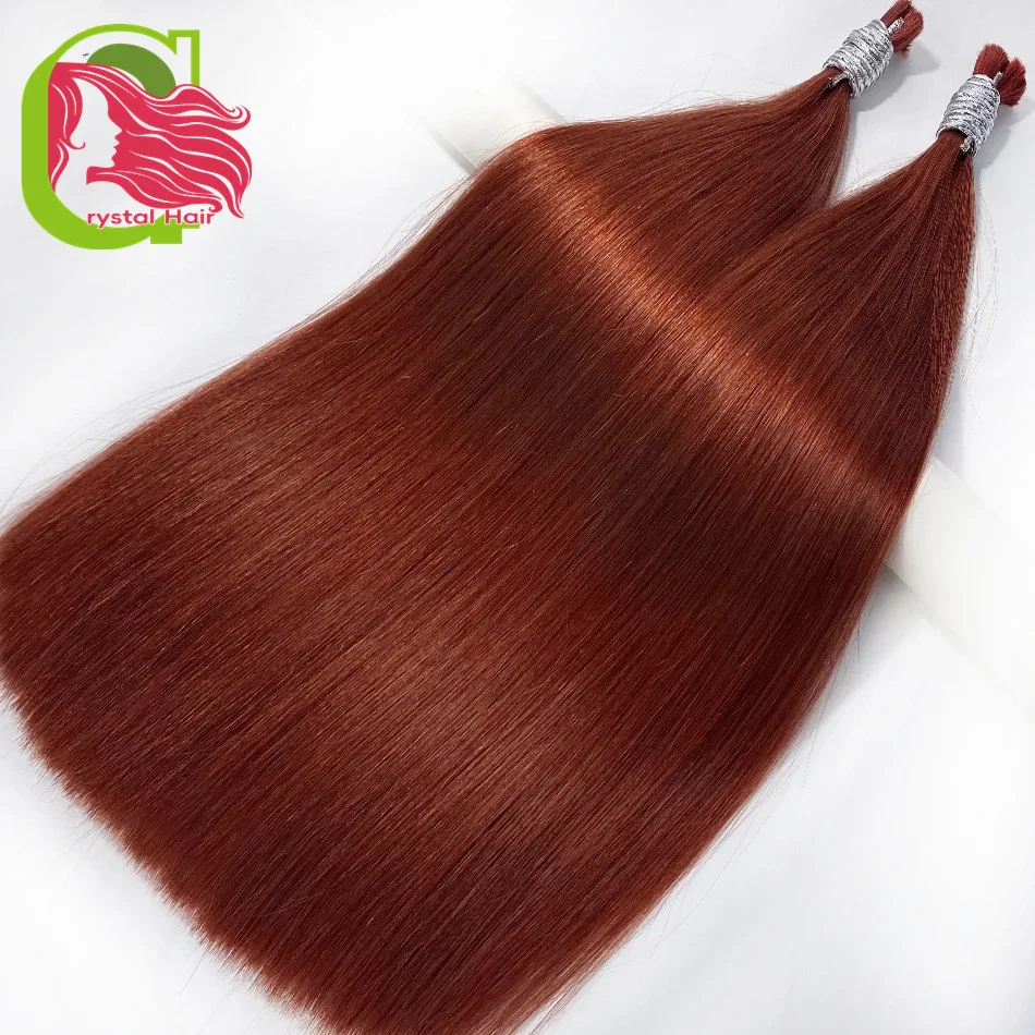 

Human Hair Bulk For Braiding No Weft 100% Natural 100g 18-30 Inches Rose Red Human Hair Extension For Salon High Quality