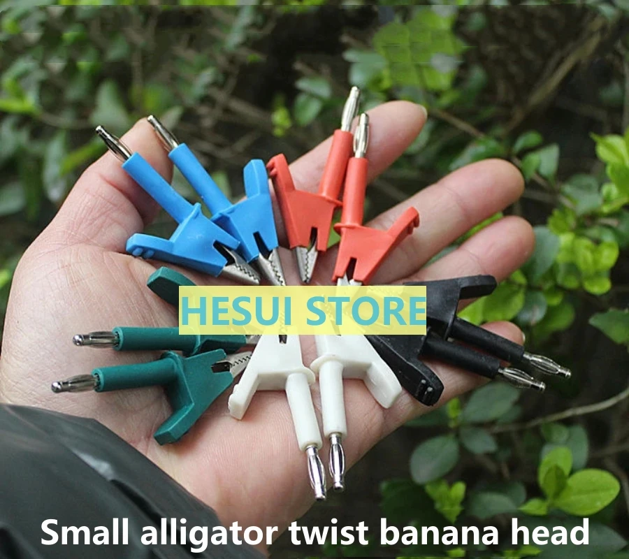 Small banana head clip test clip battery  Color mix hair 10 pieces