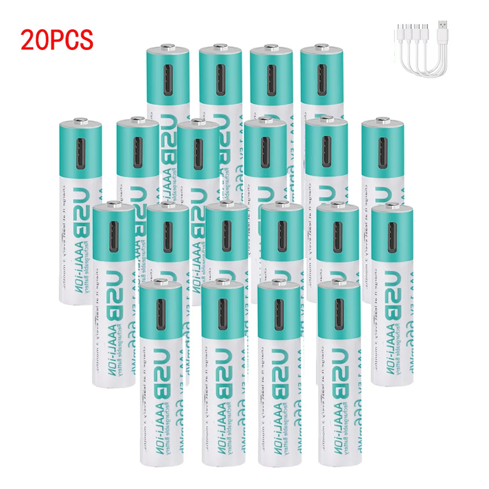 kuugro USB 1,5 V AAA oplaadbare lithium-ionbatterijen 666 mWh 1,5 V aaa Li-ionbatterij - afbeelding 1