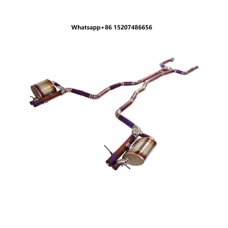 Titanium Alloy Valvetronic  Exhaust System 1.5mm Thickness 1 Year Warranty for  W205 C63 4.0T