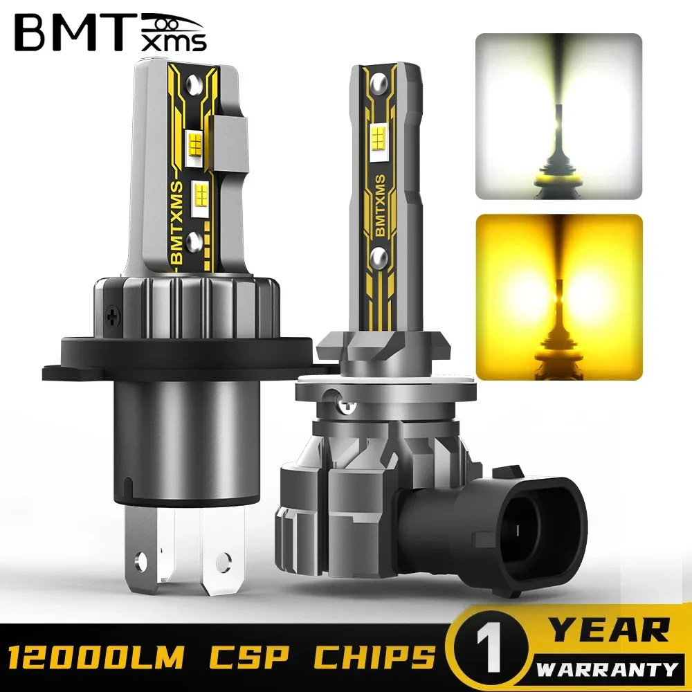 

BMTxms Canbus White H4 LED HeadLight High Beam + Low Beam + H27 H27/2 880 Fog Light Bulb For Hyundai i10 I20 ix35 Getz Accent