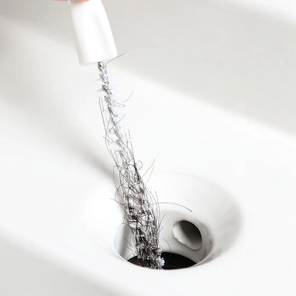 Plumbing Sewer Dredge Tool Flexible Drain Cleaning Hook For Sink Bathroom Kitchen Hair Clog Maintenance - view 5