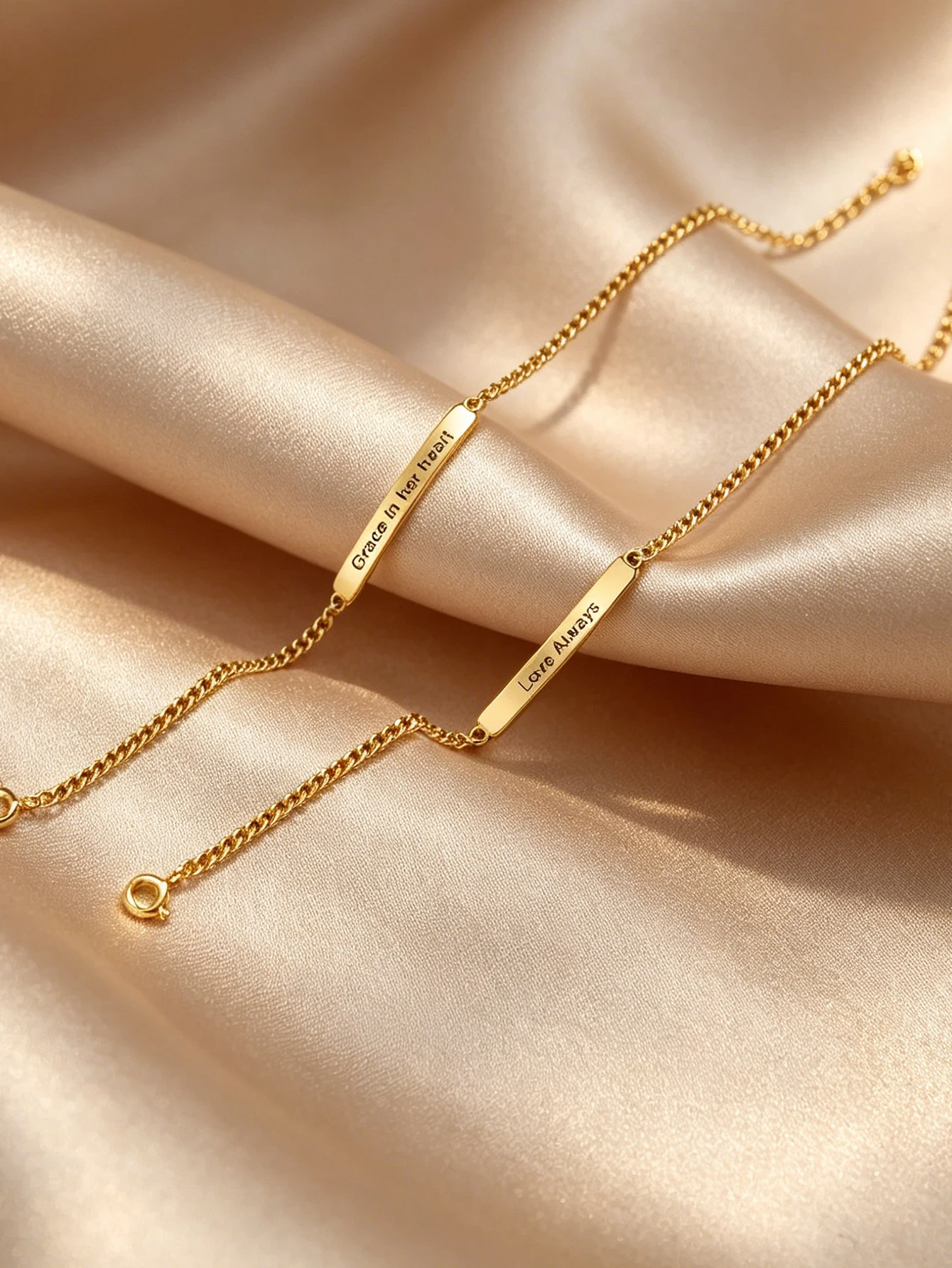Personalized Engraved Bracelet, Simple Design
