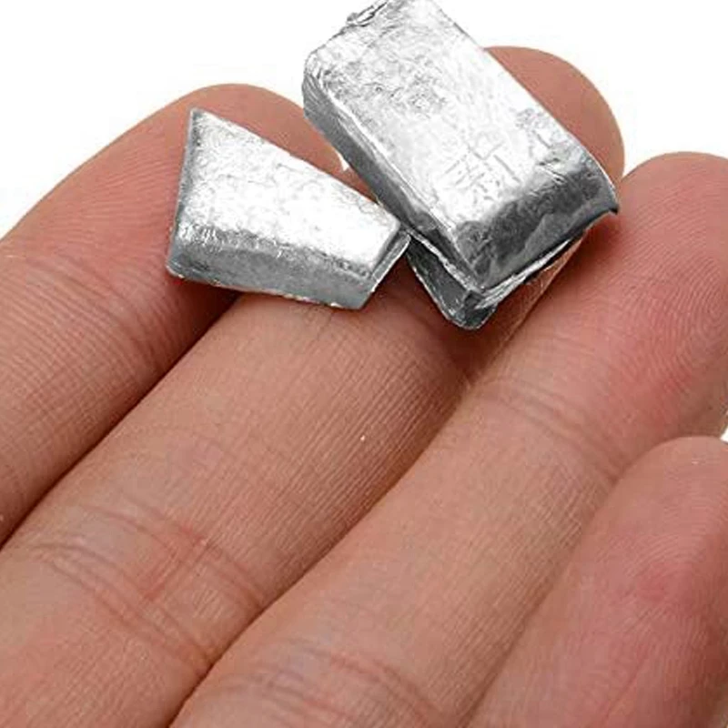 2X 20G 99.995% High Purity Pure Indium In Metal Bar Blocks Ingots Sample 150 Degree Melting Point For Lab Experiments