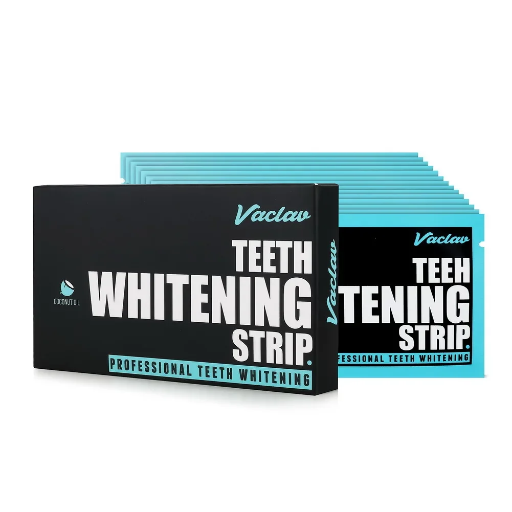 28/14Pcs 3D Teeth Whitening Strips Activated Charcoal Tooth Bleaching Stain Removal Dental Veneers Coconut Oil Oral Hygiene Kit