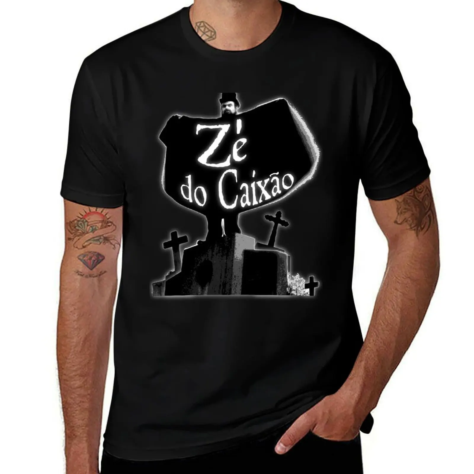 Ze do Caixao / Coffin Joe Tribute T-Shirt Casual Fashion Print Tee Top T-Shirt