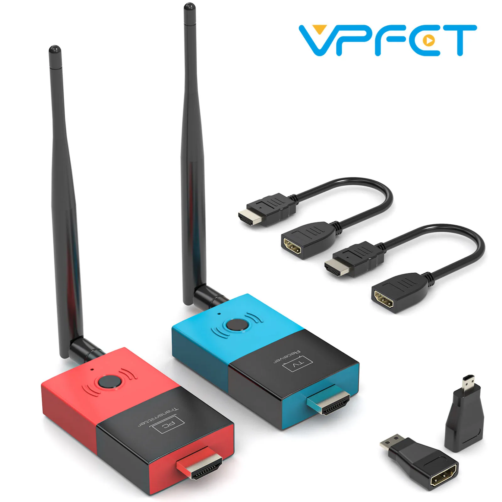 

HDMI Wireless Extender 1080P@60Hz Transmitter Receiver Set Plug and Play 100 Meter Transmission USB Powered No Network Required