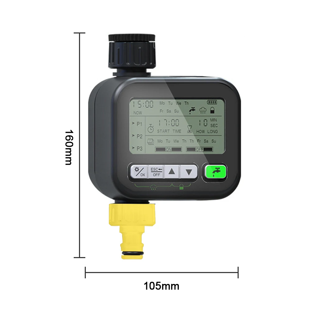 البستنة الري الموقت التلقائي سقي جهاز حديقة شرفة المطر الاستشعار التحكم نظام الري الذكي تحكم